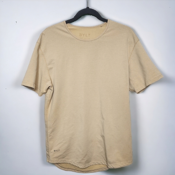 BYLT Basics Other - BYLT Basics Drop Cut Lux Short Sleeve Tee in Sand Dot